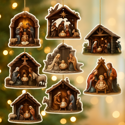 Décorations de Noël en Bois Suspendues Ensemble - BlxckFR