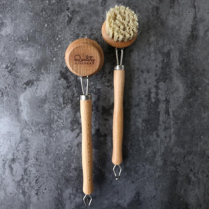 Brosse à Vaisselle en Bois Écologique - BlxckFR