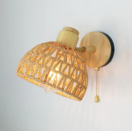 Lampe Murale LED Bois Chic Nordique - blxckfr