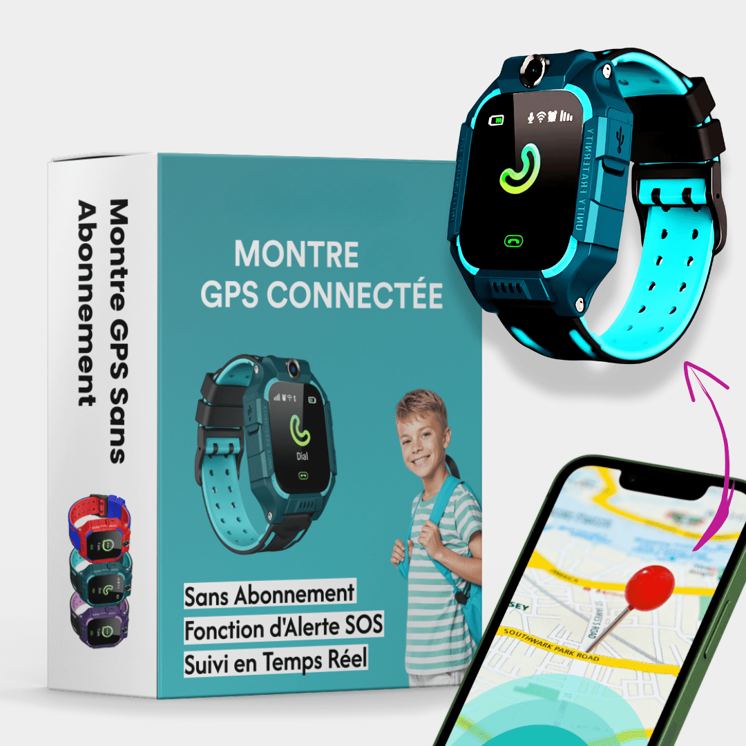 Montre Enfant GPS Avec Alertes de Sécurité - blxckfr