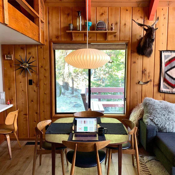 Lampe Suspendue Bois Naturel - Design Actuel et Raffiné pour Maison Moderne - Foivo