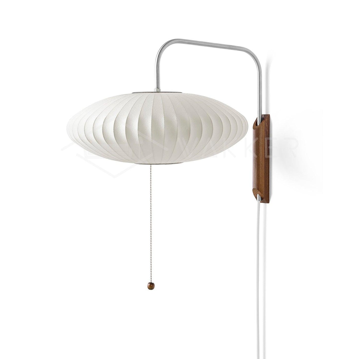 Lampe Murale Élégante en Bois et Métal Rétro