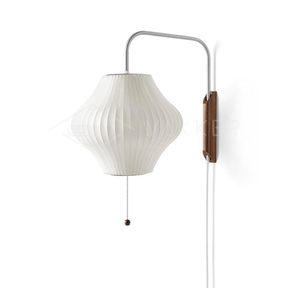 Lampe Murale Élégante en Bois et Métal Rétro