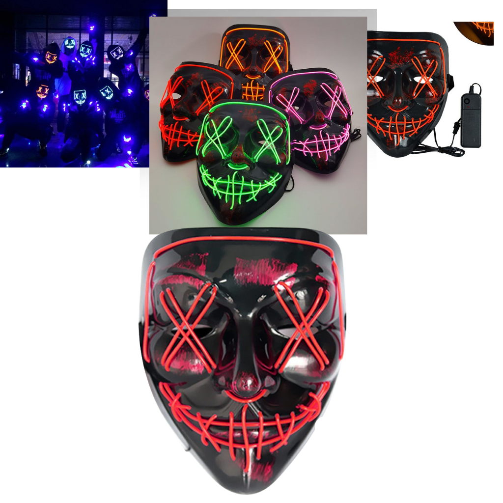 Masque Lumineux High-Tech - blxckfr