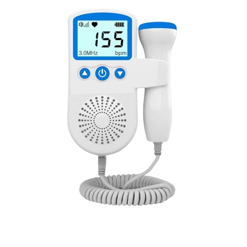 Moniteur de Rythme Cardiaque Fœtal avec Écran LCD - BlxckFR