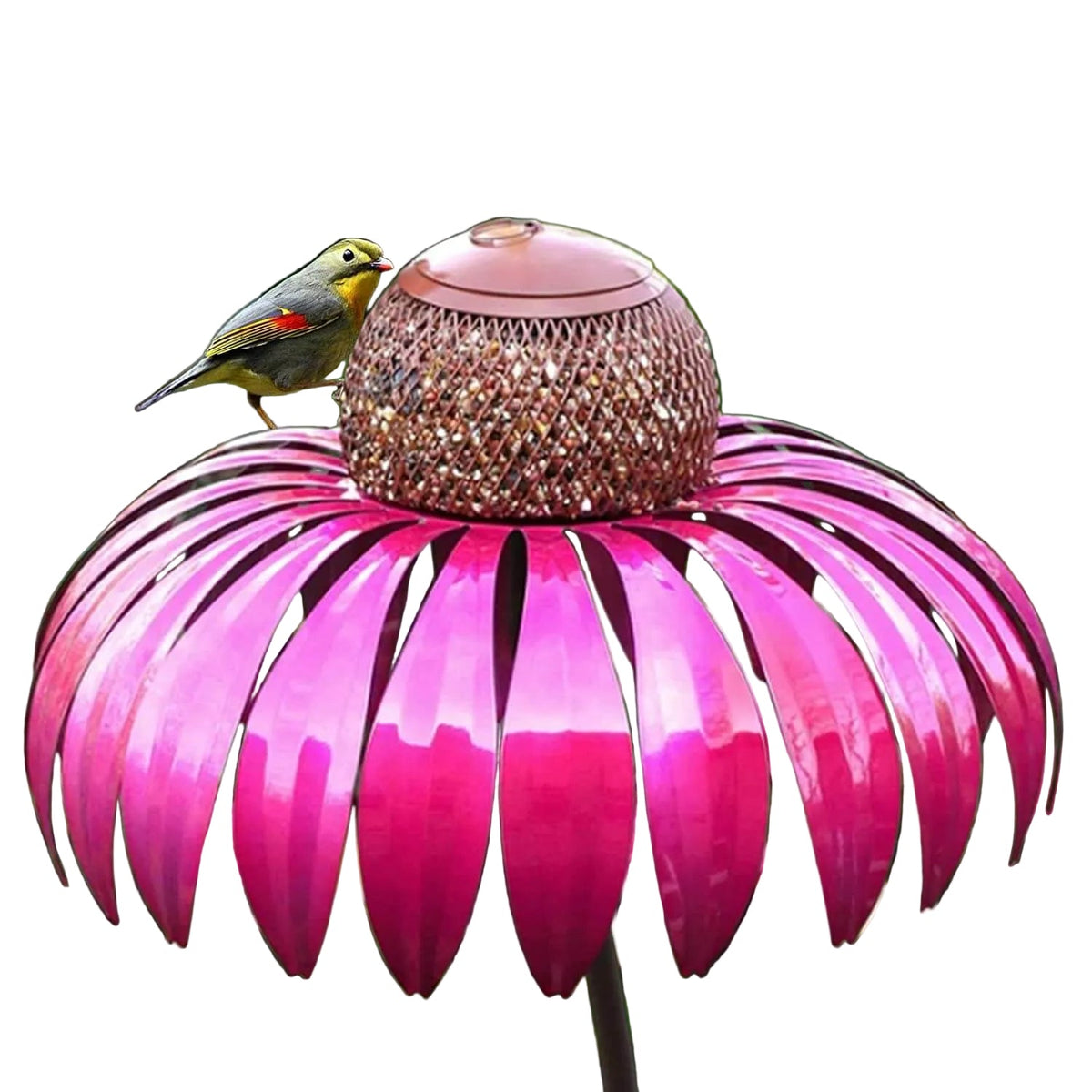 Nichoir Oiseaux Bois Design Fleur - Foivo