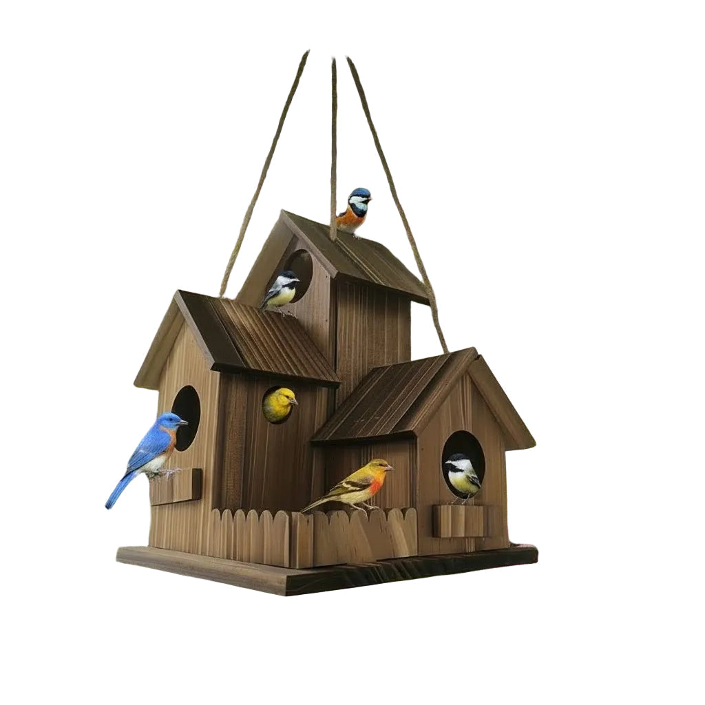 Nichoir Bois Multi-chambres pour Oiseaux - Foivo