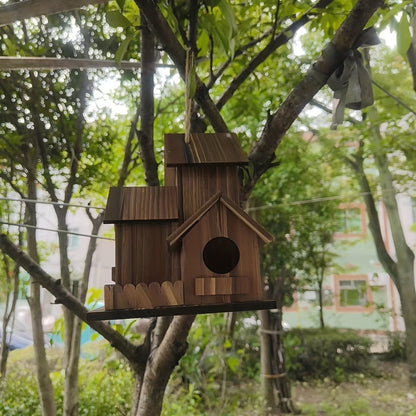Nichoir en Bois Multi-Chambres pour Oiseaux 6