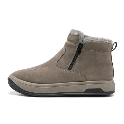 Bottes Hivernales Doublées Fourrure avec Fermeture Éclair - BlxckFR