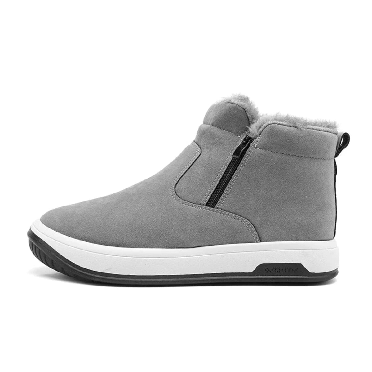 Bottes Hivernales Doublées Fourrure avec Fermeture Éclair