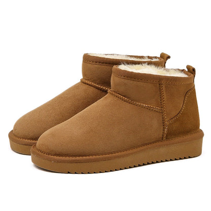 Bottines Cuir Douillettes pour Femme Hiver