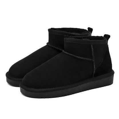 Bottines Cuir Douillettes pour Femme Hiver