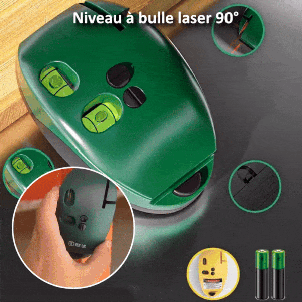 Niveau à Bulle Laser 90° Précis 0