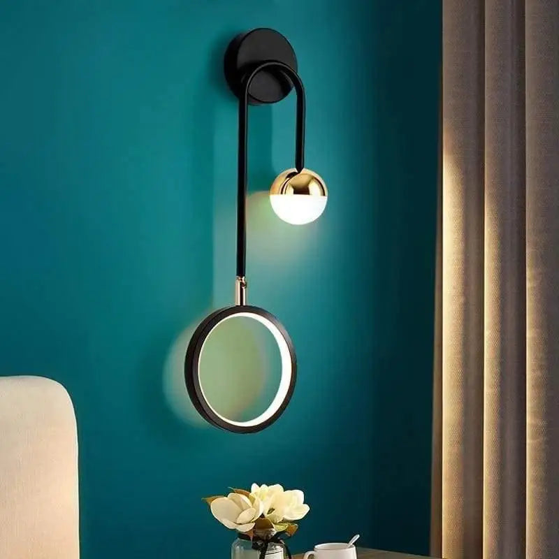 Luminaire Murale Élégant LED Noir Réglable