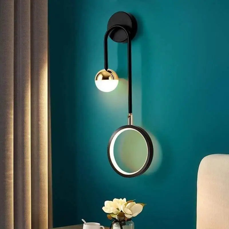Luminaire Murale Élégant LED Noir Réglable - blxckfr