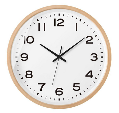 Horloge Murale Bois Clair | Design Nordique et Finition Raffinée - Foivo