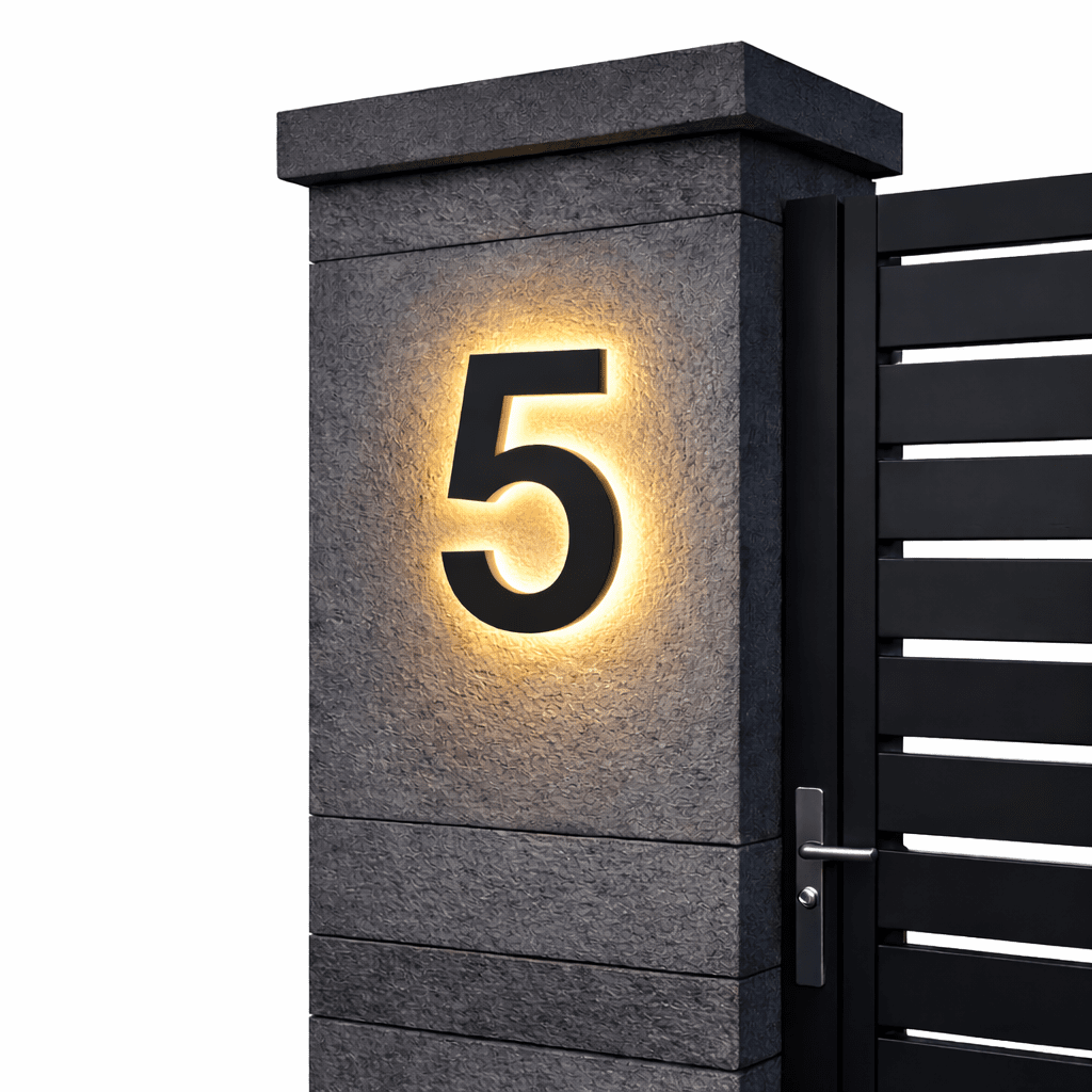 Numéros de Maison LED Personnalisables Modernes 10