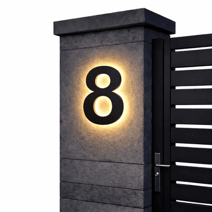 Numéros de Maison LED Personnalisables Modernes 13