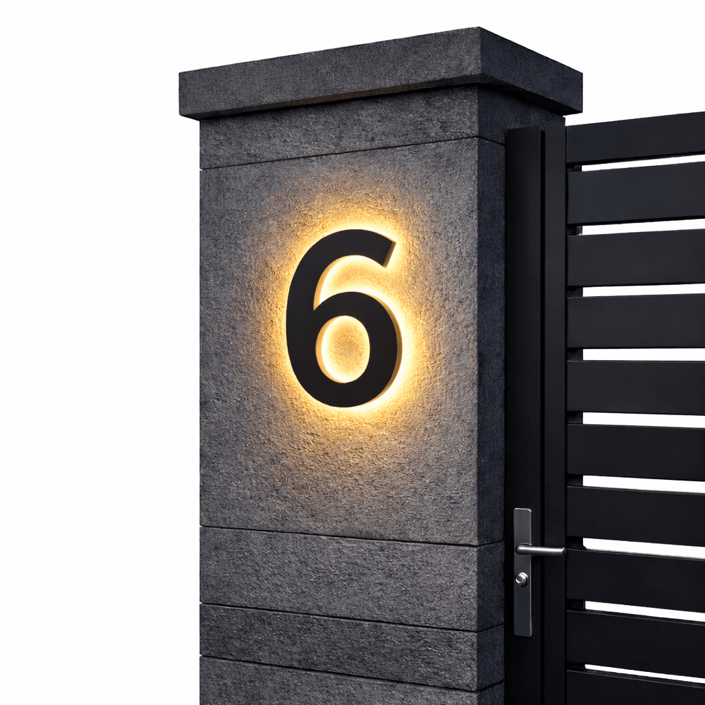 Numéros de Maison LED Personnalisables Modernes 14