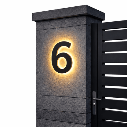 Numéros de Maison LED Personnalisables Modernes 14