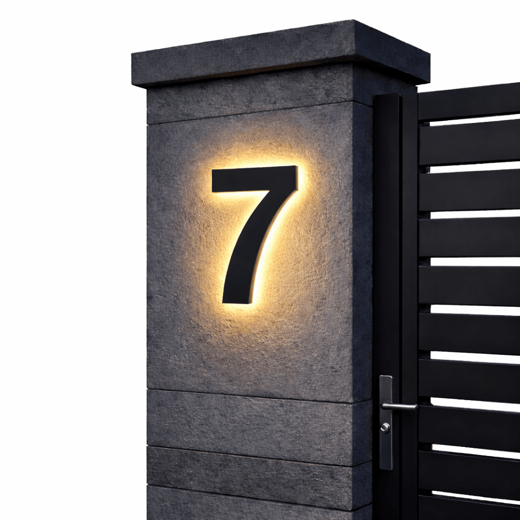Numéros de Maison LED Personnalisables Modernes 15