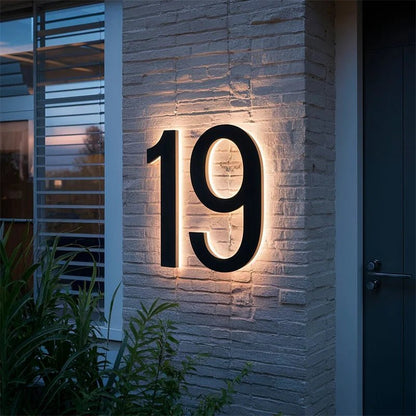 Numéros de Maison LED Personnalisables Modernes 2