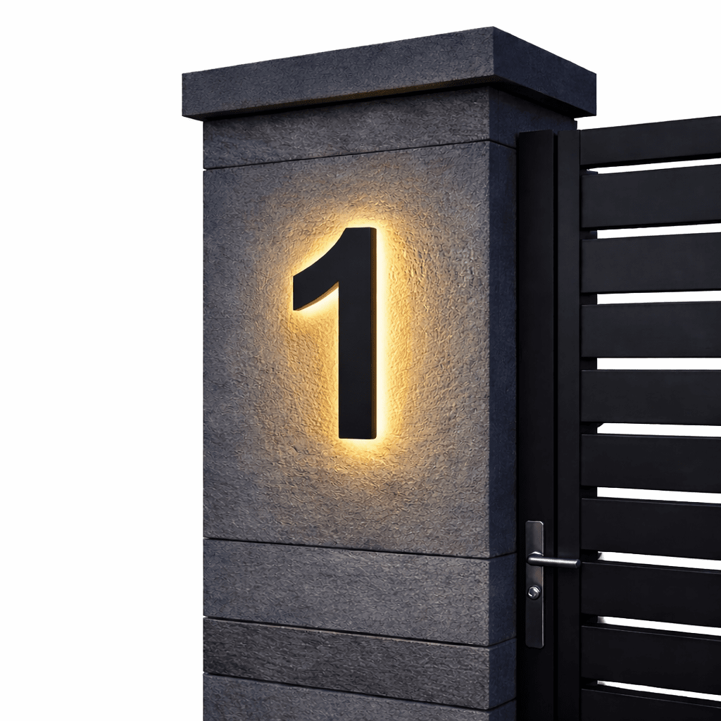 Numéros de Maison LED Personnalisables Modernes 8