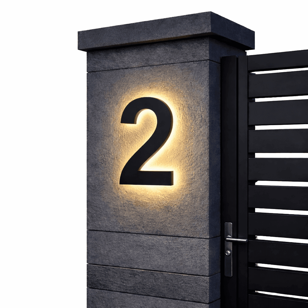 Numéros de Maison LED Personnalisables Modernes 9