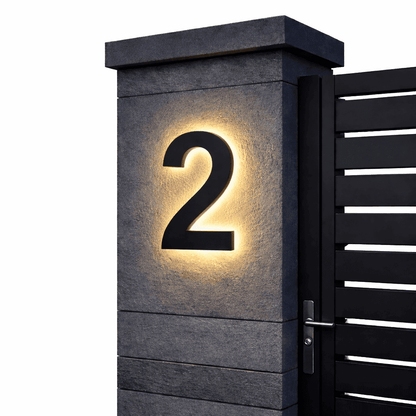 Numéros de Maison LED Personnalisables Modernes 9