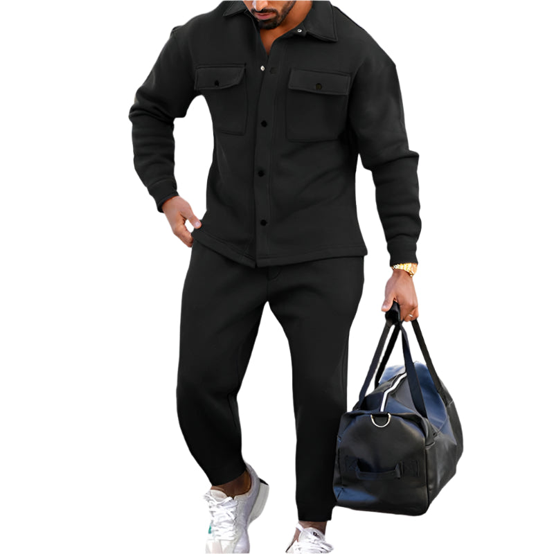 Costume Hiver Homme - Veste Longue et Pantalon Chaud - BlxckFR