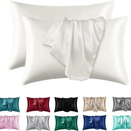 Housse de Coussin en Soie Douce pour Peau Sensible