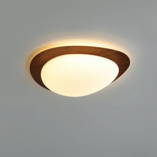 Lampe Plafond Bois Clair Élégante LED - Foivo
