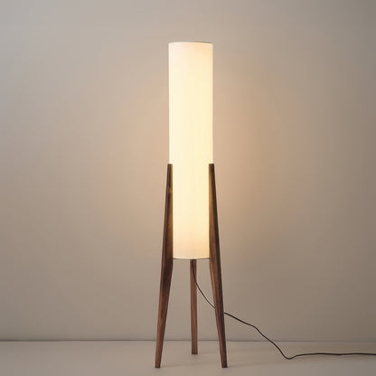 Lampe Bois Chic Scandinave avec Abat-jour Textile
