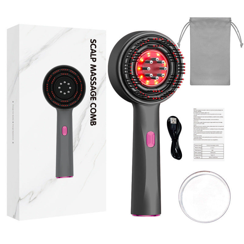 Brosse de Massage Cuir Chevelu Lumineuse Érgonomique