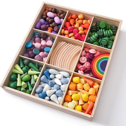 Jeux de Création Bois Enfants - 324 Pièces Mandala Colorées - BlxckFR