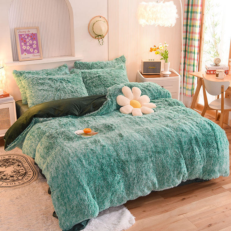 Ensemble de Duvet en Velours Doux et Chaud pour la Maison