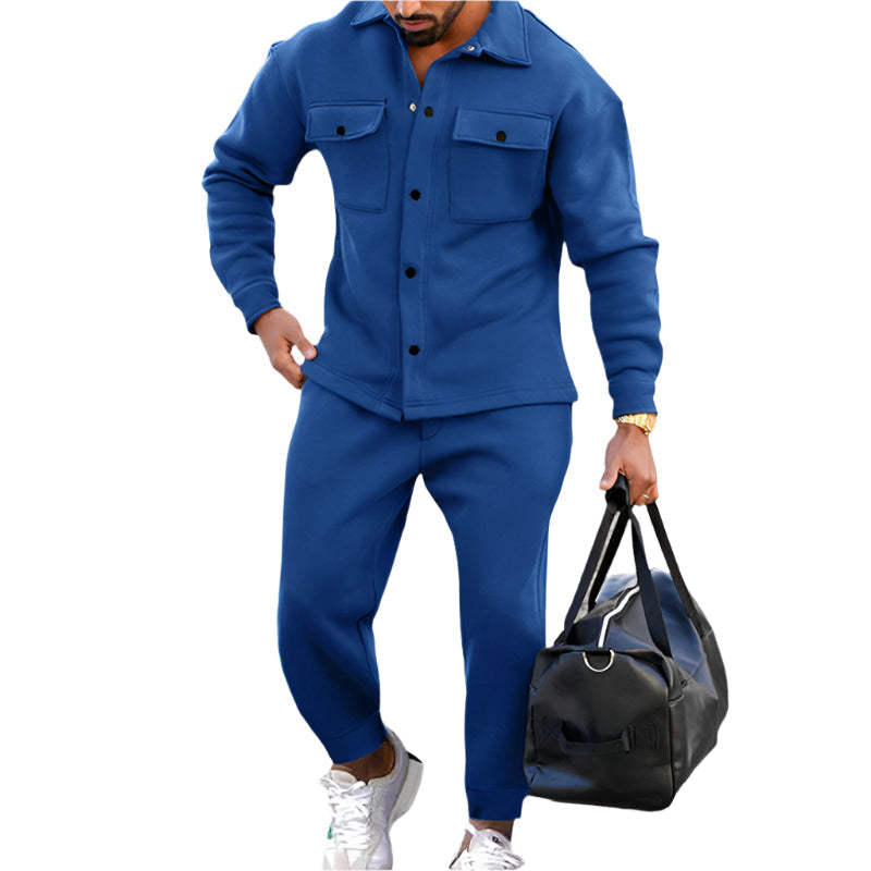 Costume Hiver Homme - Veste Longue et Pantalon Chaud