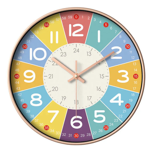 Horloge Enfant Colorée et Silencieuse - BlxckFR