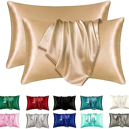Housse de Coussin en Soie Douce pour Peau Sensible