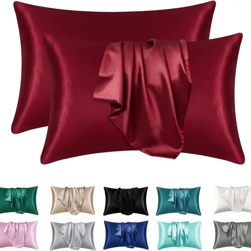 Housse de Coussin en Soie Douce pour Peau Sensible