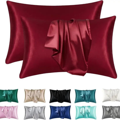 Housse de Coussin en Soie Douce pour Peau Sensible