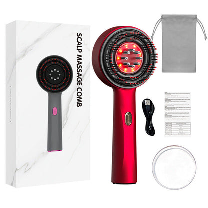 Brosse de Massage Cuir Chevelu Lumineuse Érgonomique