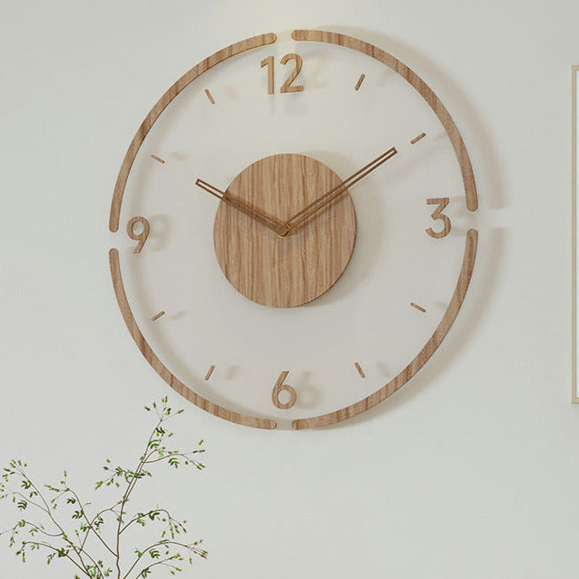 Horloge Murale Design Bois Naturel - Foivo