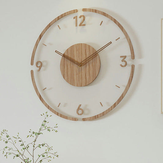 Horloge Murale Design Bois Naturel - Foivo