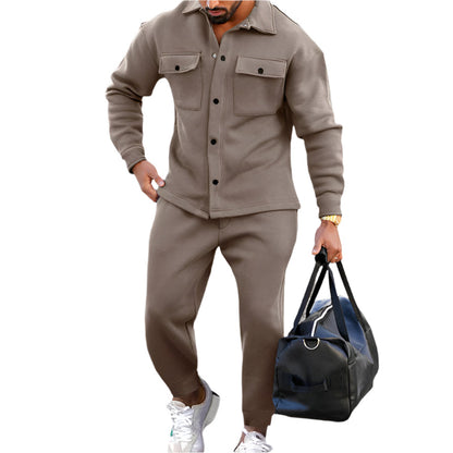 Costume Hiver Homme - Veste Longue et Pantalon Chaud