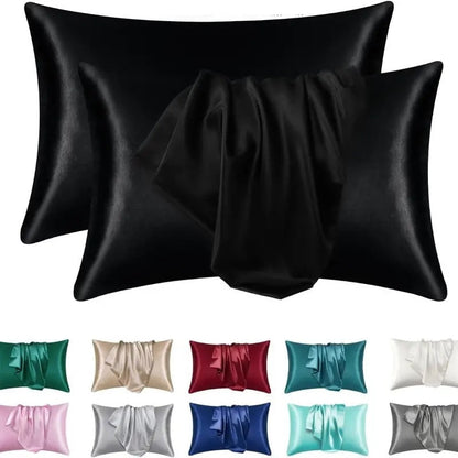 Housse de Coussin en Soie Douce pour Peau Sensible