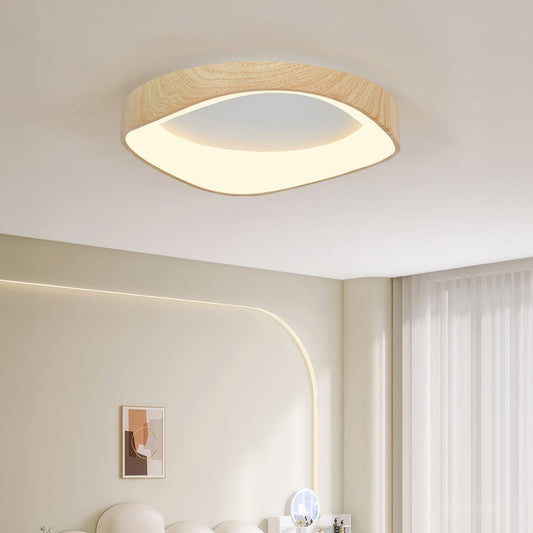 Lampe Plafond LED Design - Suspension Bois et Métal Élégante - Foivo