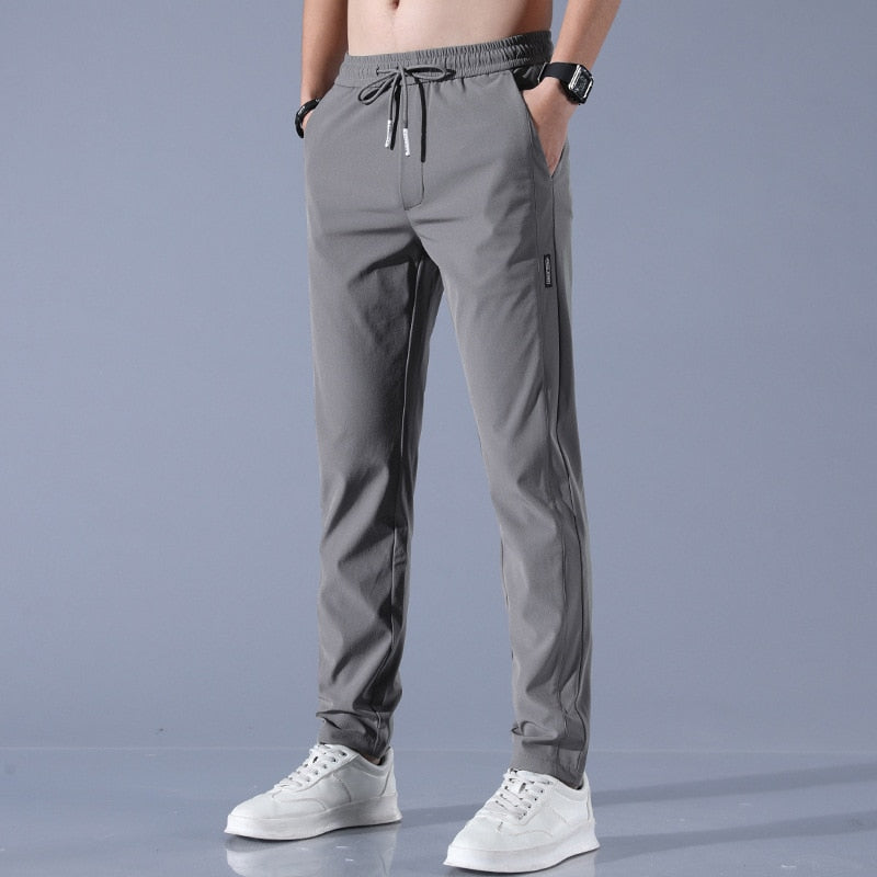 Pantalon Chino Homme Élégant Taille Affûtée