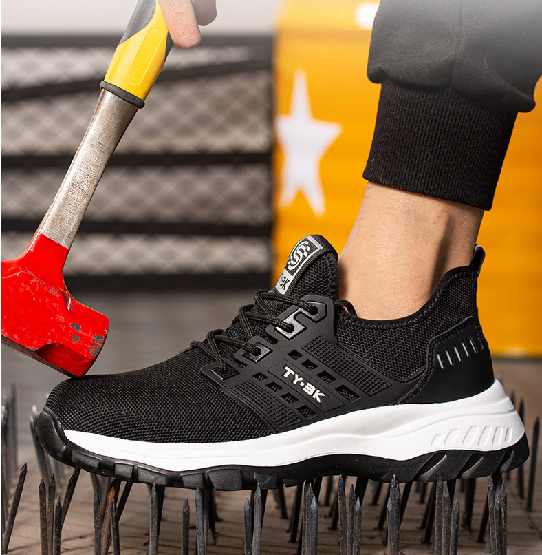 Chaussures de Travail Sécurité Ergonomiques À Pointes Métalliques