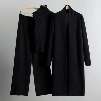 Ella - Costume Élégant, Manteau Long avec Pantalon Large